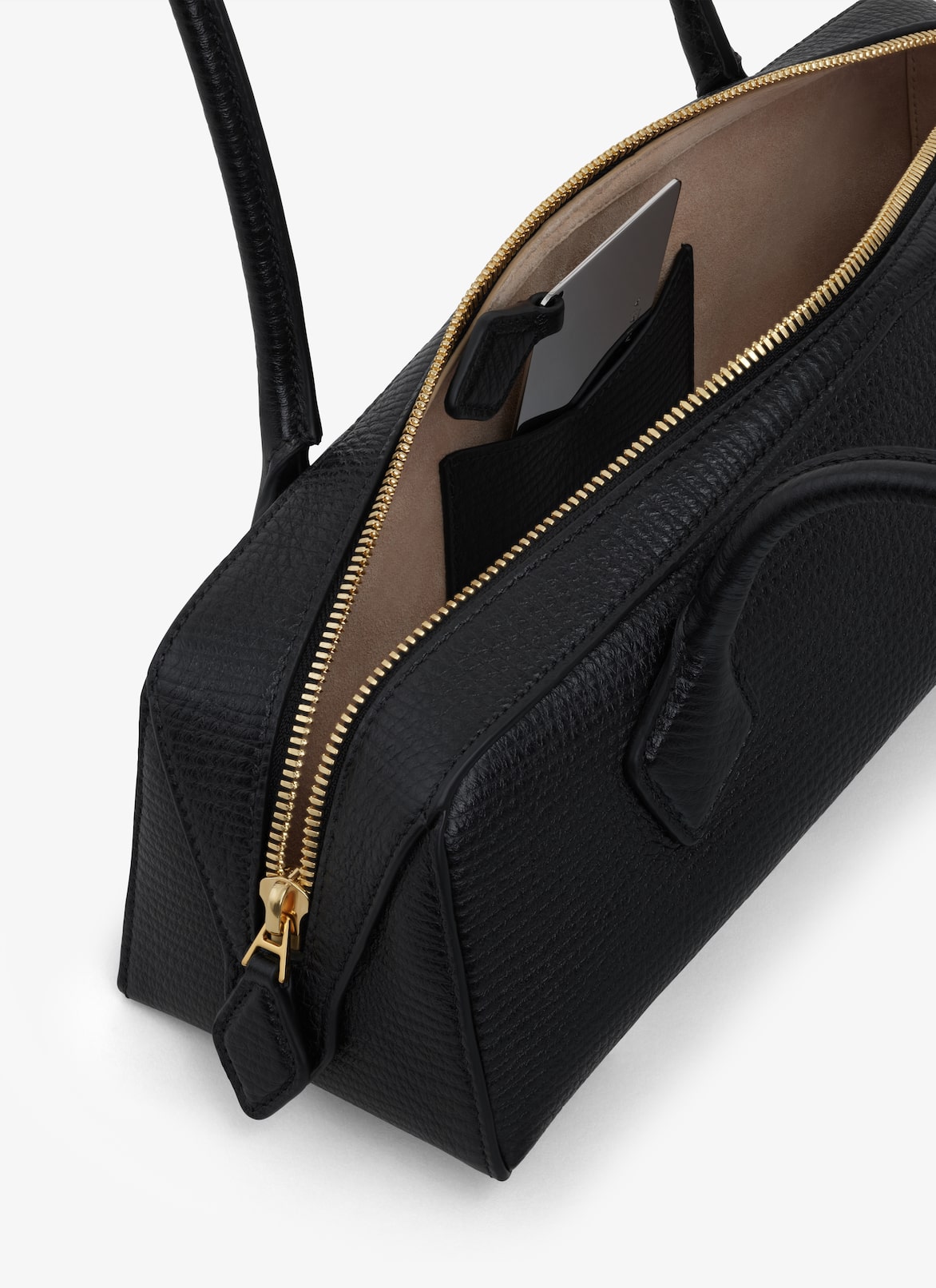LE TECKEL MEDIUM BAG IN GRAINED CALFSKIN ALAÏA BLACK LE TECKEL MEDIUM BAG IN GRAINED CALFSKIN